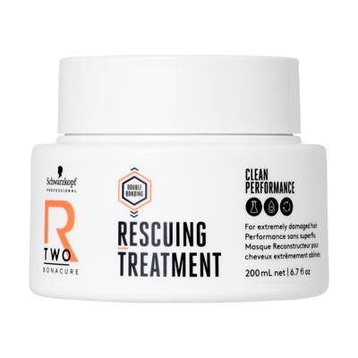 Schwarzkopf Masker BonaCure Clean Performance R-Two Rescuing Treatment 200ml | Voor Beschadigd Haar