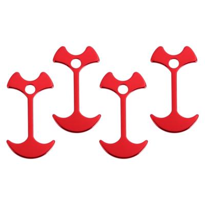 4-delige camping tent Peg pad dek Board Fishbone nagel anker tent Peg winddicht tent touw Nail vloer outdoor reizen haak