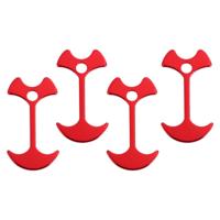 4-delige camping tent Peg pad dek Board Fishbone nagel anker tent Peg winddicht tent touw Nail vloer outdoor reizen haak