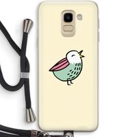 Birdy: Samsung Galaxy J6 (2018) Transparant Hoesje met koord