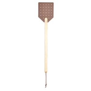 Esschert design Vliegenmepper - hout/leer - bruin - 52 cm - vliegen vangen