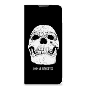 Mobiel BookCase Motorola Moto E20 Skull Eyes