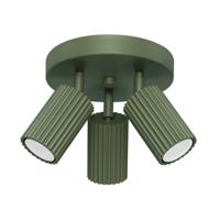 Plafondlamp KARBON 3P olijfgroen