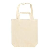 15x canvas tas met dubbel hengsel - beige - 38 x 42 cm- katoen - boodschappen draagtas/shopper