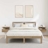 Floating Nachtkastjes 2 stuks Artisan Eiken 40x31x27 cm Bewerkt Hout