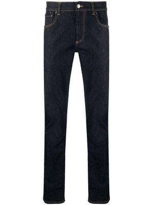 Alexander McQueen jean à coupe droite - Bleu