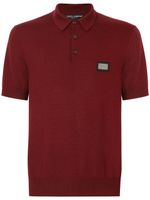 Dolce & Gabbana polo DG Essentials en laine - Rouge - thumbnail