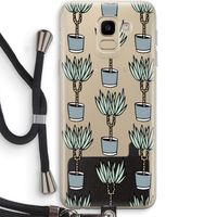 Boompje: Samsung Galaxy J6 (2018) Transparant Hoesje met koord