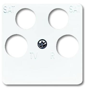 Busch-Jaeger 2CKA001753A8659 Aansluitdoos voor satellietschotel Afdekking Zuiver wit (RAL 9010), Wit 1 stuk(s)