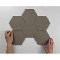 Cifre Ceramica Hexagon Timeless wand- en vloertegel - 15x17cm - 9mm - Zeshoek - Taupe mat SW07311860-5