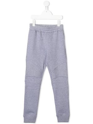 Balmain Kids pantalon de jogging à taille élastiquée - Gris