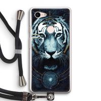 Darkness Tiger: Pixel 3 Transparant Hoesje met koord