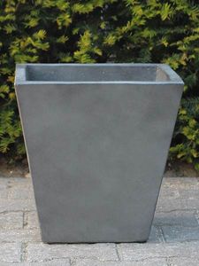 Bloembak fiber cement/light cement 35*36 cm. antraciet