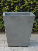Bloembak fiber cement/light cement 35*36 cm. antraciet