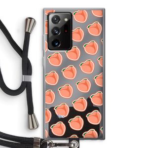 Just peachy: Samsung Galaxy Note 20 Ultra / Note 20 Ultra 5G Transparant Hoesje met koord