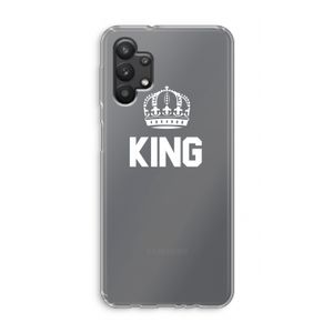 King zwart: Samsung Galaxy A32 5G Transparant Hoesje
