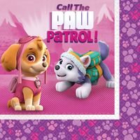 Paw Patrol Servetten Roze 20 stuks - thumbnail