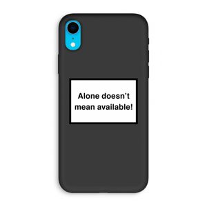 Alone: iPhone XR Biologisch afbreekbaar hoesje