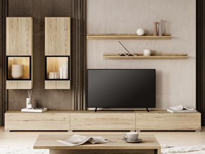 Tv-meubel set BABEL 5 deuren sanremo zonder led zonder salontafel