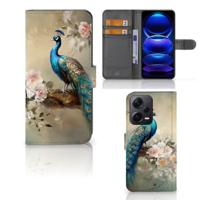 Telefoonhoesje | Met pasjeshouder | voor Xiaomi Poco X5 Pro | Note 12 Pro 5G Vintage Pauwen