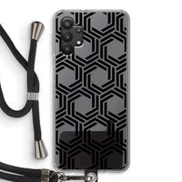 Geometrisch patroon: Samsung Galaxy A32 5G Transparant Hoesje met koord