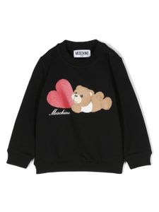 Moschino Kids sweat à imprimé Teddy-Bear - Noir