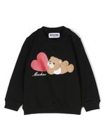 Moschino Kids sweat à imprimé Teddy-Bear - Noir