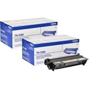 Brother TN-3380 Twin tonercartridge 2 stuk(s) Origineel Zwart