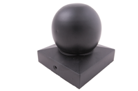 Waelbers Paalornament 91mm met kogel zwart - 25 Stuk(s) - 420135.09