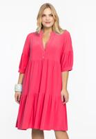Yoek Jurk met volants | Roze | Maat 46/48