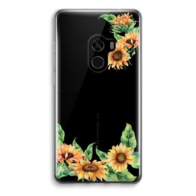 Zonnebloemen: Xiaomi Mi Mix 2 Transparant Hoesje
