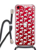 Zwanen: iPhone SE 2020 Transparant Hoesje met koord