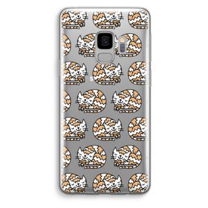 Slapende poes: Samsung Galaxy S9 Transparant Hoesje