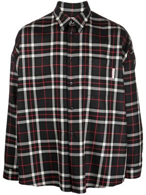 Marni chemise à motif tartan - Gris