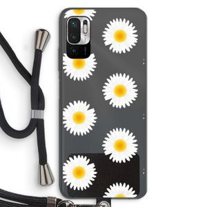 Margrietjes: Xiaomi Redmi Note 10 5G Transparant Hoesje met koord