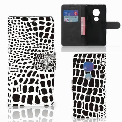 Motorola Moto G7 Play | Telefoonhoesje | Met pasjeshouder | Slangenprint