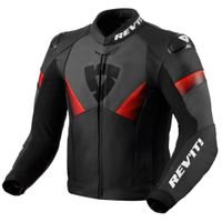 REV'IT! Argon 2 jacket, Leren motorjas, Zwart Fluorood - thumbnail