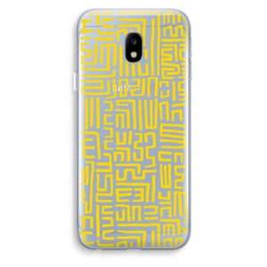 Majorelle Blue Print: Samsung Galaxy J3 (2017) Transparant Hoesje