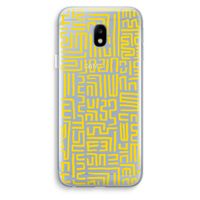 Majorelle Blue Print: Samsung Galaxy J3 (2017) Transparant Hoesje