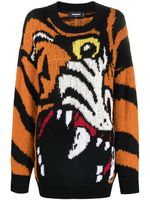 DSQUARED2 pull en maille intarsia - Orange