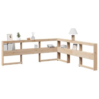 Boekenkast Hoofdeinde L-vormig 200 cm massief grenenhout