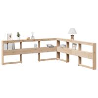 Boekenkast Hoofdeinde L-vormig 200 cm massief grenenhout