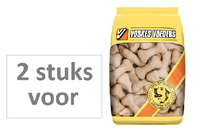 2 stuks! hondenvoer vanille kluifjes - Voskes