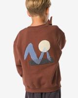 051 Kindersweater Grafisch Bruin (bruin)