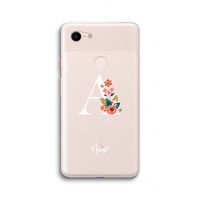 Pink Bouquet: Google Pixel 3 XL Transparant Hoesje