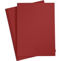 Creativ Company Gekleurd karton, a4, vel 210x297 mm, 180 gr, donkerrood, 20 vel/ 1 doos