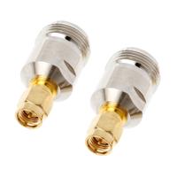 2 stks SMA male naar N vrouwelijke RF coaxiale connector