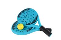 Gametime padel set van 2 stuks met bal in opbergtas 41cm