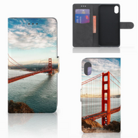 Apple iPhone Xs Max Flip Cover Golden Gate Bridge