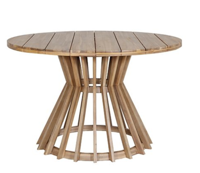 Tuintafel Zoutelande diameter 135 cm tuinmeubel Van der leeden - Van der leeden